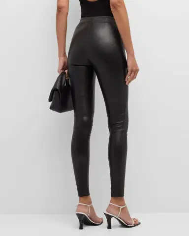 Joseph High-Rise Stretch Leather Leggings | Thumbnail 3 Joseph High-Rise Stretch Leather Leggings | Thumbnail 3