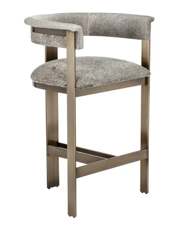 Interlude Home Darcy Hide 27" Counter Stool