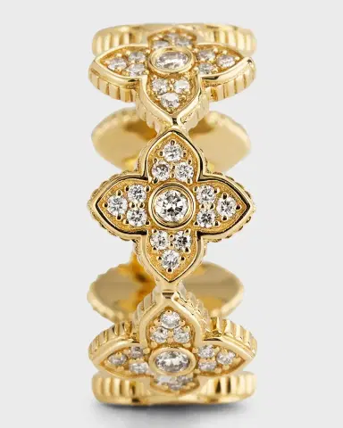 Sydney Evan 14k Gold Moroccan Flower Diamond Ring, Size 6.5 | Thumbnail 3 Sydney Evan 14k Gold Moroccan Flower Diamond Ring, Size 6.5 | Thumbnail 3