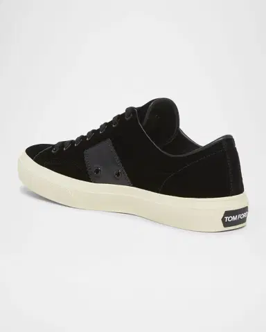 Tom Ford Men's Cambridge Suede Low-Top Sneakers | Thumbnail 3