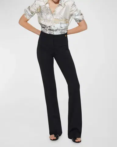 CALLAS MILANO Danae High-Rise Flare Trousers | Thumbnail 2