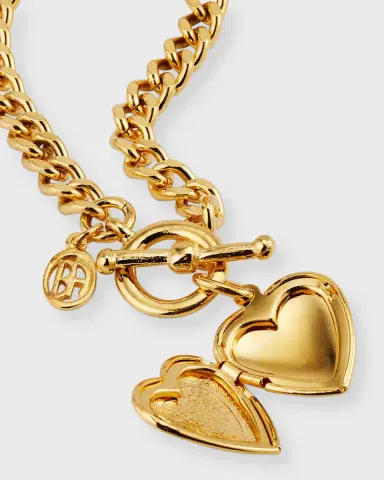 Ben-Amun Toggle Bracelet with Heart Locket | Thumbnail 3 Ben-Amun Toggle Bracelet with Heart Locket | Thumbnail 3