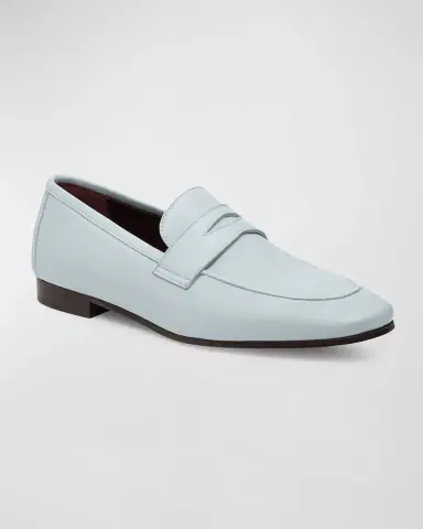 Bougeotte Leather Flat Penny Loafers | Thumbnail 2 Bougeotte Leather Flat Penny Loafers | Thumbnail 2