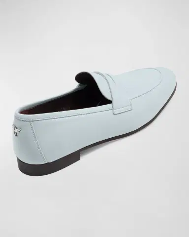 Bougeotte Leather Flat Penny Loafers | Thumbnail 3 Bougeotte Leather Flat Penny Loafers | Thumbnail 3