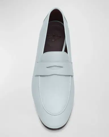 Bougeotte Leather Flat Penny Loafers | Thumbnail 4 Bougeotte Leather Flat Penny Loafers | Thumbnail 4