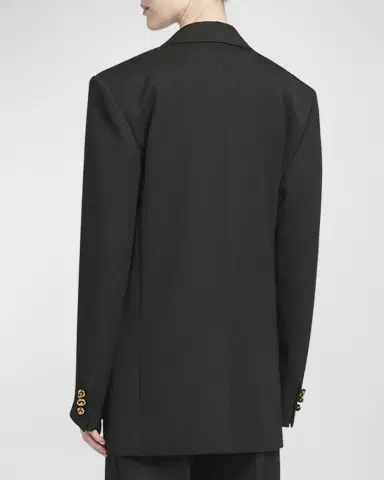 Bottega Veneta Knot Double-Breasted Oversized Blazer Jacket | Thumbnail 3