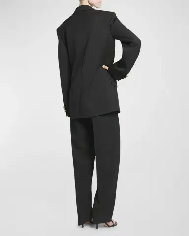 Bottega Veneta Knot Double-Breasted Oversized Blazer Jacket | Thumbnail 6