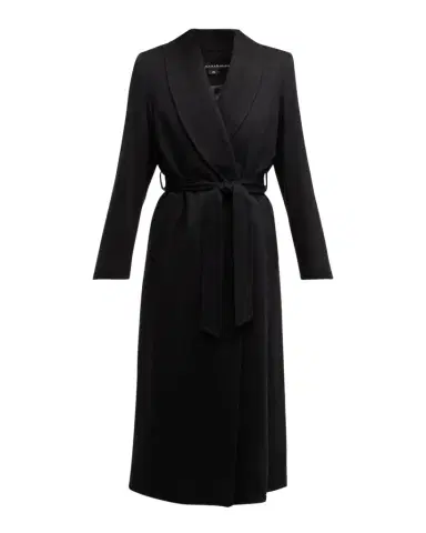 Sofia Cashmere Cashmere Belted Wrap Coat with Pick-Stitched Detail | Thumbnail 1
