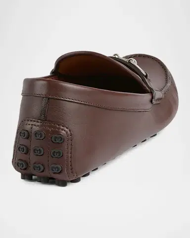 Gucci Men's Byorn Horsebit Leather Drivers | Thumbnail 2