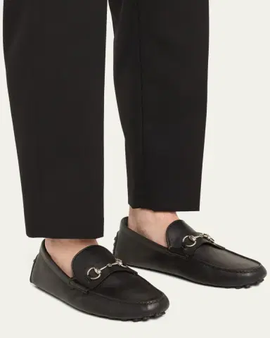 Gucci Men's Byorn Horsebit Leather Drivers | Thumbnail 6