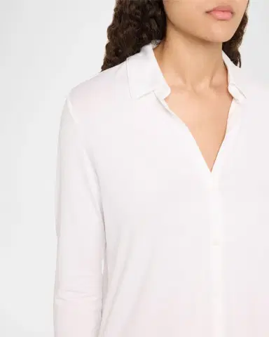 MAJESTIC FILATURES Soft Touch Button-Front Shirt | Thumbnail 4