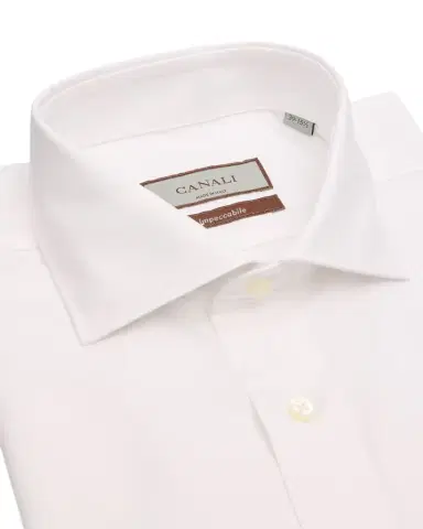 Canali Men 's Impeccabile Cotton Pique Dress Shirt | Thumbnail 1 Canali Men 's Impeccabile Cotton Pique Dress Shirt | Thumbnail 1