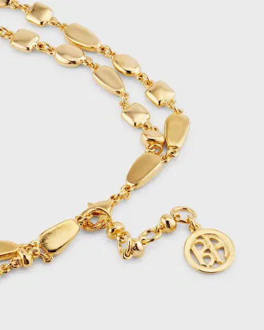Ben-Amun 24K Gold Two-Row Nuggets Necklace | Thumbnail 4 Ben-Amun 24K Gold Two-Row Nuggets Necklace | Thumbnail 4