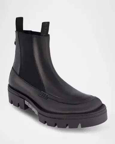Karl Lagerfeld Paris Men's Leather Apron Toe Chelsea Boots | Thumbnail 2