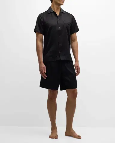 CDLP Men's Casual Button-Down Lounge Shirt | Thumbnail 2 CDLP Men's Casual Button-Down Lounge Shirt | Thumbnail 2