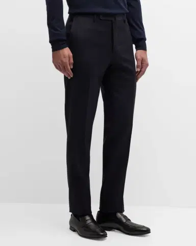 Incotex Men's Batavia Stretch Twill Dress Pants | Thumbnail 3