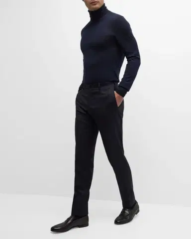 Incotex Men's Batavia Stretch Twill Dress Pants | Thumbnail 5