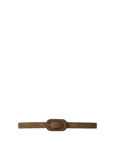 Toteme Wide Buckle Suede Belt | Thumbnail 1