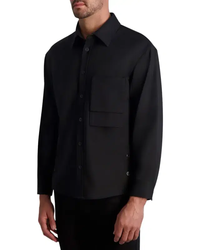 Men 's Overshirt with Large Pocket