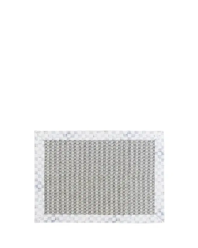 MacKenzie-Childs Sterling Check Rug, 2'x 3'