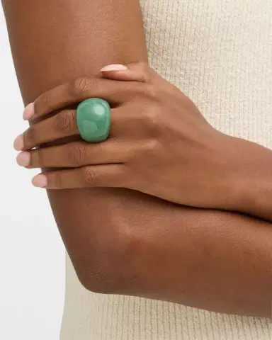 NEST Jewelry Jade Aventurine Stone Statement Ring | Thumbnail 1