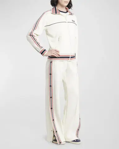 Golden Goose Star Zip-Front Logo Track Jacket | Thumbnail 2