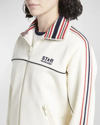 Golden Goose Star Zip-Front Logo Track Jacket | Thumbnail 5
