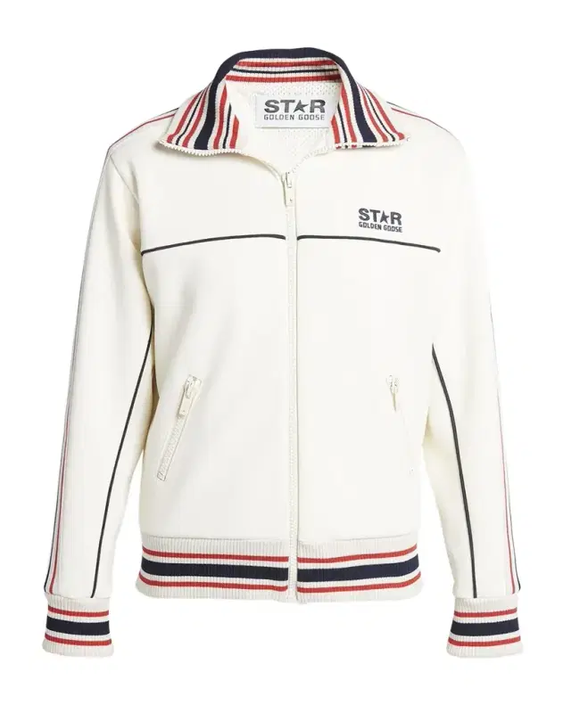 Star Zip-Front Logo Track Jacket