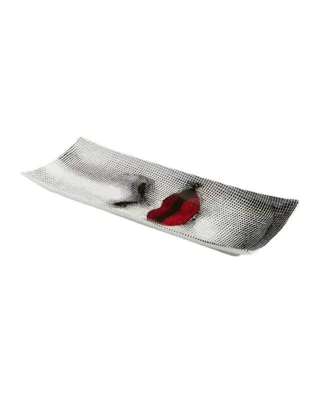 FORNASETTI Tema e Variazioni n.397 Red Lips Rectangular Tray