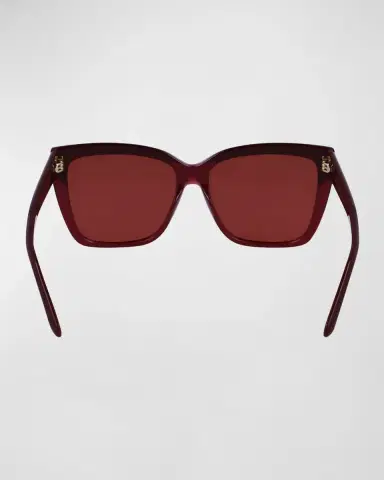 Ferragamo Sleek Logo Acetate Square Sunglasses | Thumbnail 4 Ferragamo Sleek Logo Acetate Square Sunglasses | Thumbnail 4