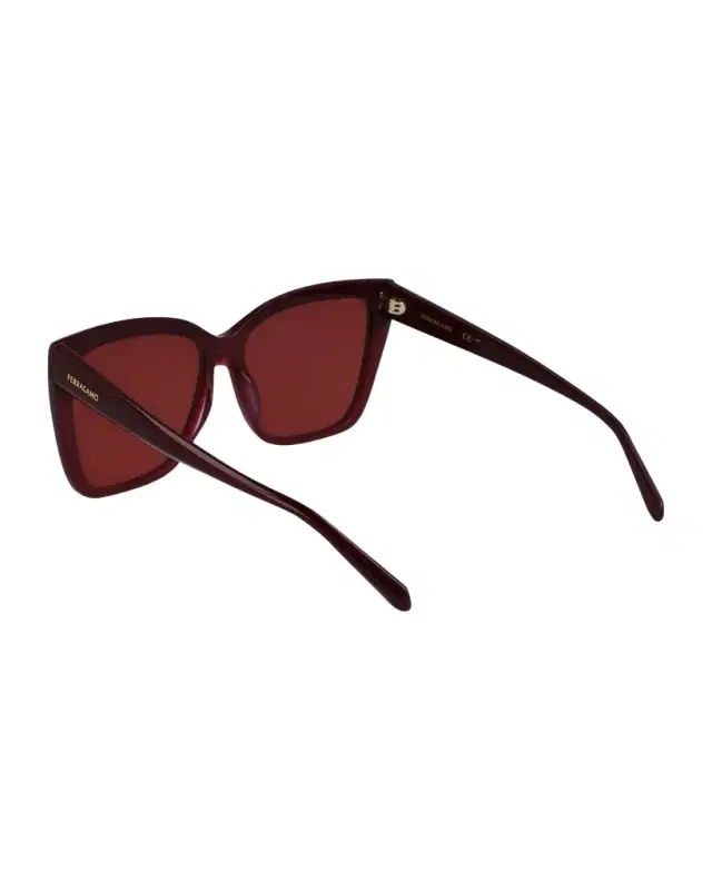 Sleek Logo Acetate Square Sunglasses