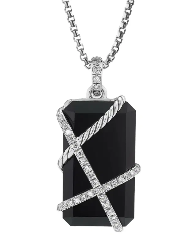 32mm Cable Wrap Pendant in Silver