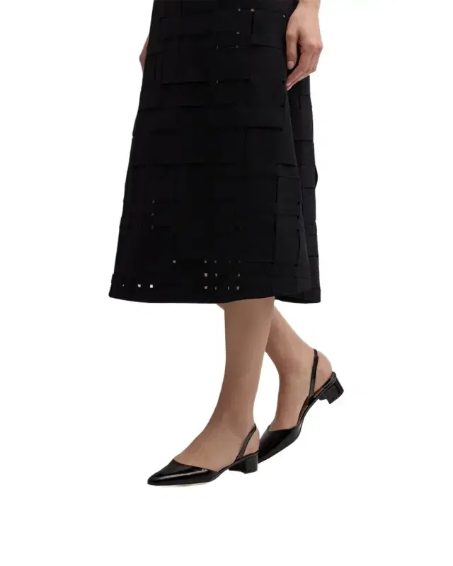 Aspro Leather Slingback Ballerina Pumps