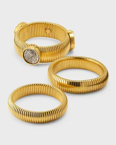 Ben-Amun Cobra Coin Bracelets, Set of 3 | Thumbnail 4 Ben-Amun Cobra Coin Bracelets, Set of 3 | Thumbnail 4