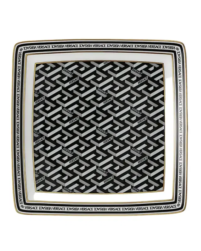 Versace La Greca Signature Canape Dish, 4.5"