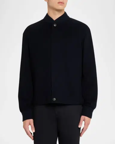 Zegna Men's Oasi Cashmere-Wool Blouson | Thumbnail 3