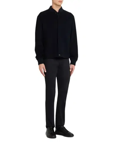 Zegna Men's Oasi Cashmere-Wool Blouson | Thumbnail 1