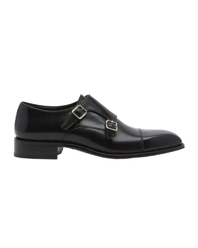 Men 's Claydon Leather Double-Monk Strap Loafers