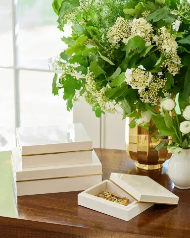 AERIN Piero Lacquer Box, 8" | Thumbnail 3