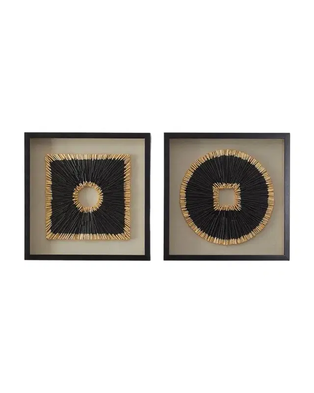 Neiman Marcus Texture Framed Wall Decor