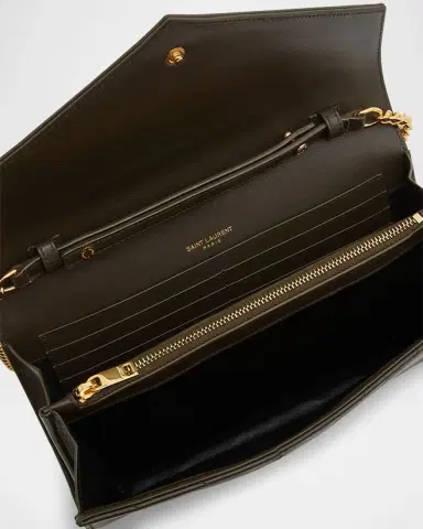 Saint Laurent Cassandre YSL Monogram Large Wallet on Chain in Smooth Leather | Thumbnail 2 Saint Laurent Cassandre YSL Monogram Large Wallet on Chain in Smooth Leather | Thumbnail 2