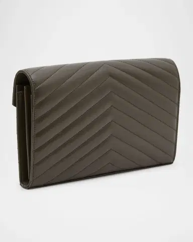 Saint Laurent Cassandre YSL Monogram Large Wallet on Chain in Smooth Leather | Thumbnail 5 Saint Laurent Cassandre YSL Monogram Large Wallet on Chain in Smooth Leather | Thumbnail 5