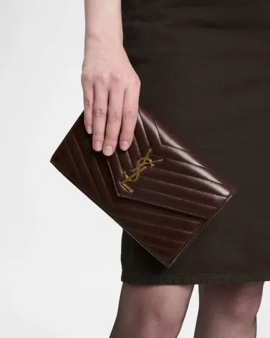 Saint Laurent Cassandre YSL Monogram Large Wallet on Chain in Smooth Leather | Thumbnail 7 Saint Laurent Cassandre YSL Monogram Large Wallet on Chain in Smooth Leather | Thumbnail 7