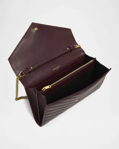 Saint Laurent Cassandre YSL Monogram Large Wallet on Chain in Smooth Leather | Thumbnail 9 Saint Laurent Cassandre YSL Monogram Large Wallet on Chain in Smooth Leather | Thumbnail 9