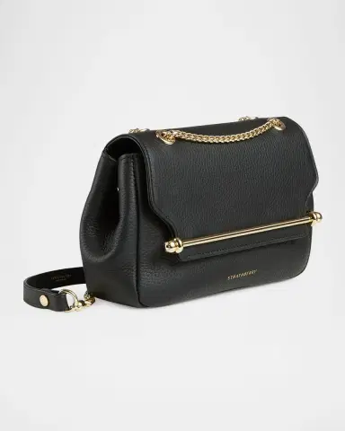 Strathberry East-West Flap Leather Chain Shoulder Bag | Thumbnail 2 Strathberry East-West Flap Leather Chain Shoulder Bag | Thumbnail 2