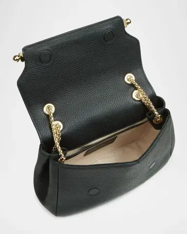 Strathberry East-West Flap Leather Chain Shoulder Bag | Thumbnail 3 Strathberry East-West Flap Leather Chain Shoulder Bag | Thumbnail 3