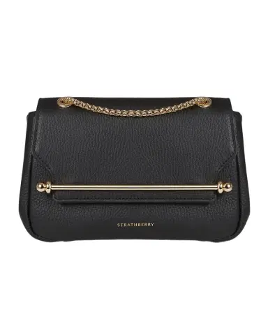 Strathberry East-West Flap Leather Chain Shoulder Bag | Thumbnail 1 Strathberry East-West Flap Leather Chain Shoulder Bag | Thumbnail 1