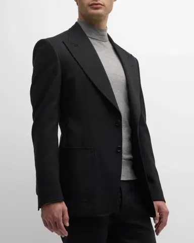 Tom Ford Men's Shelton Hopsack Sport Coat | Thumbnail 4 Tom Ford Men's Shelton Hopsack Sport Coat | Thumbnail 4