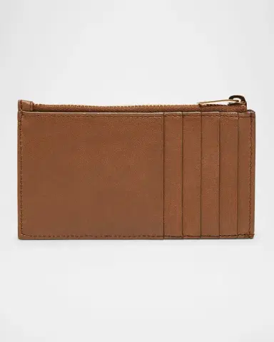 Saint Laurent Cassandre YSL Ziptop Card Case in Quilted Smooth Leather | Thumbnail 3 Saint Laurent Cassandre YSL Ziptop Card Case in Quilted Smooth Leather | Thumbnail 3