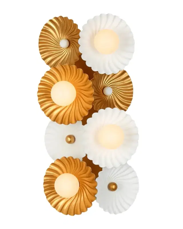 Allegri Crystal by Kalco Lighting Damask 4-Light Sconce